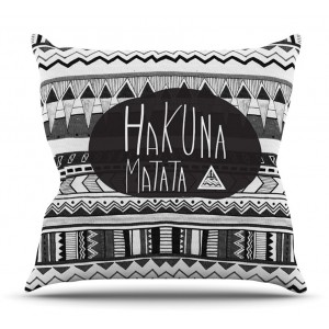 East Urban Home Hakuna Matata by Vasare Nar Outdoor Throw Pillow HACO9193